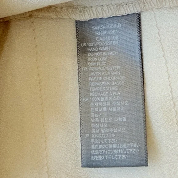 Forever 21 Cream Ruffle Mini Skirt Size L  Y2K Wester Chic Cottagecore Coquette - Picture 15 of 16